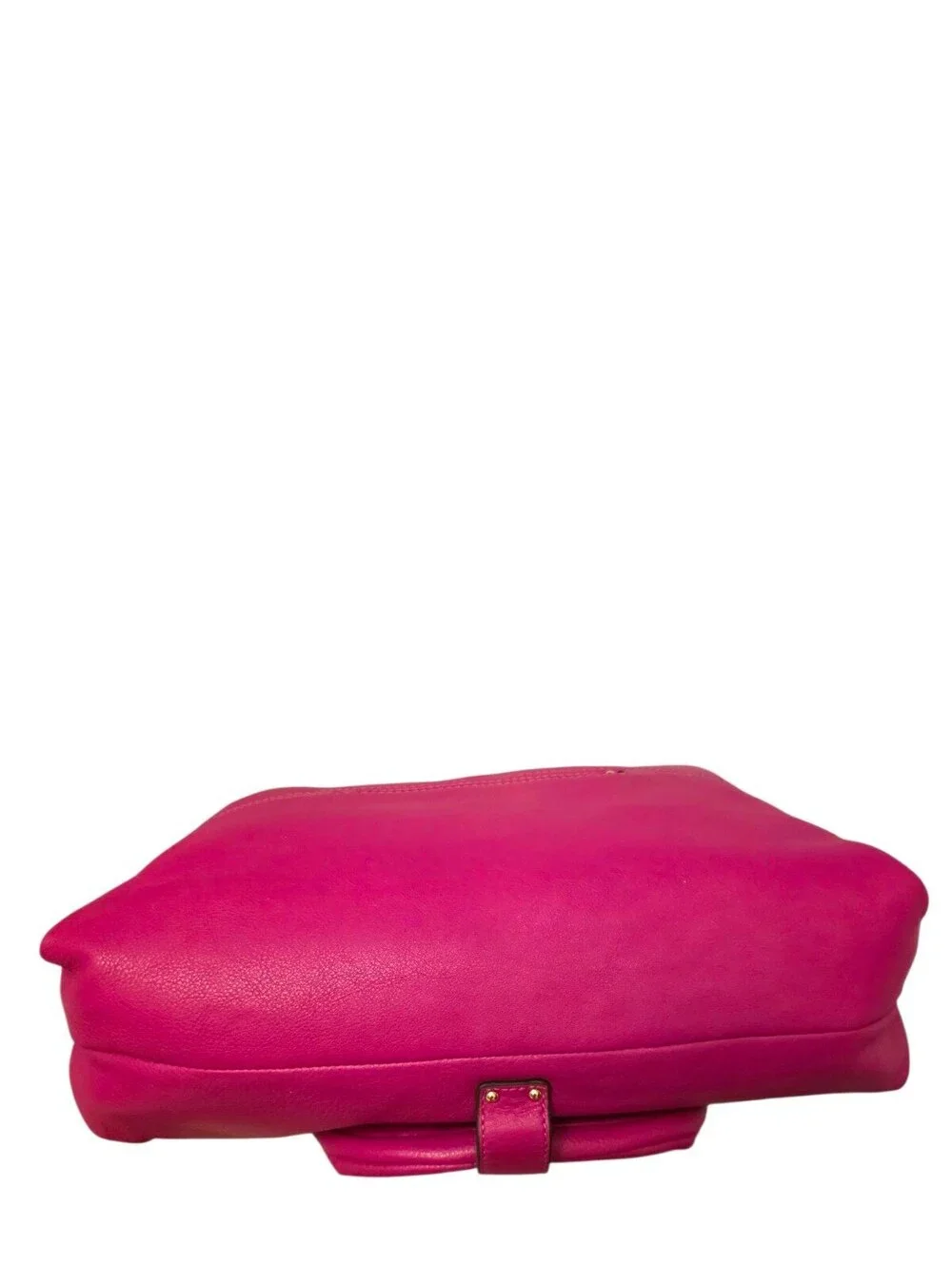 Michael Kors Hot Pink Fuchsia Leather Hobo Shoulder Bag Gold Hardware Large